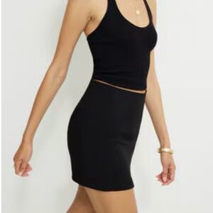 Dynamite Elegant Black Mini Skirt